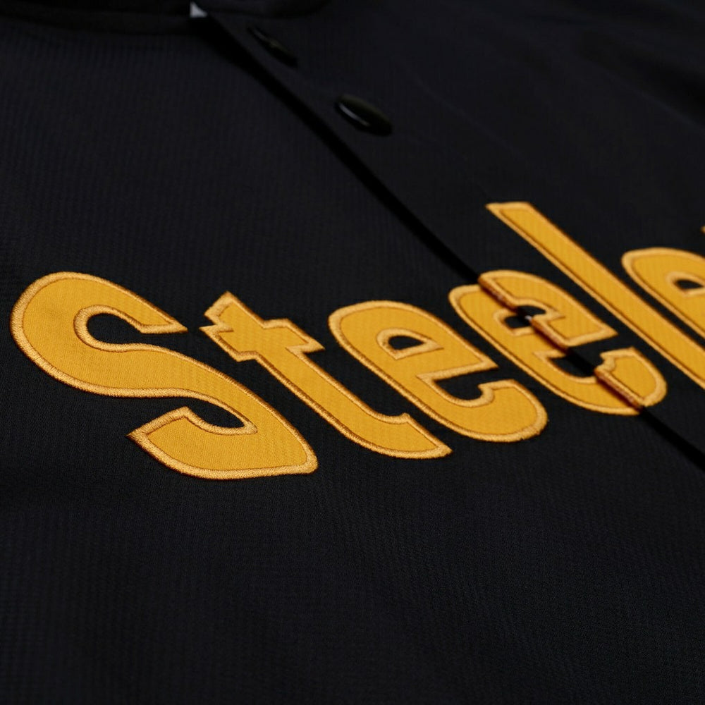 Pittsburgh Steelers Coaches Full-Snap Hooded Windbreaker Jacket Black