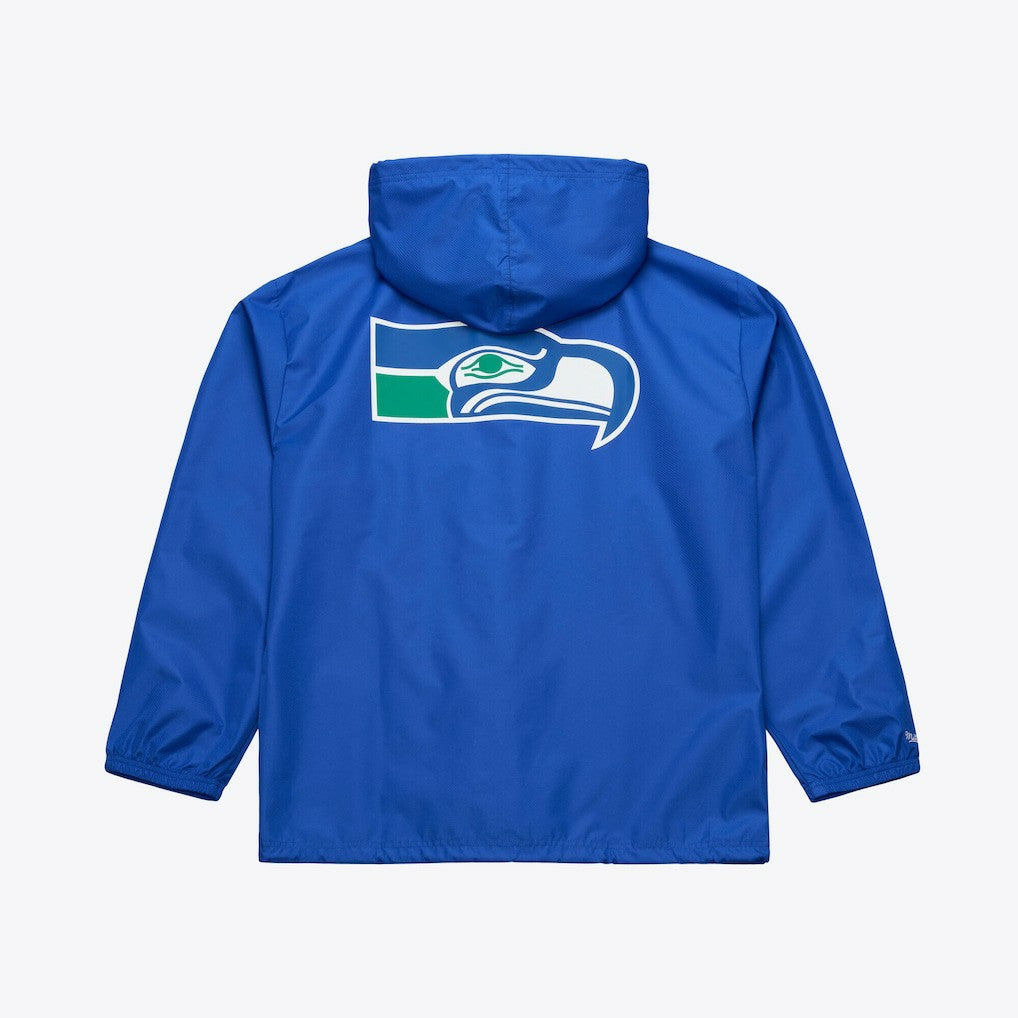 Seattle Seahawks Coaches Full-Snap Hooded Windbreaker Jacket Royal