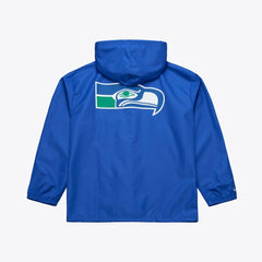 Seattle Seahawks Coaches Full-Snap Hooded Windbreaker Jacket Royal