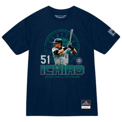 Ichiro Suzuki Seattle Mariners Mitchell & Ness Hall of Fame Hitter T-Shirt - Navy T-shirts