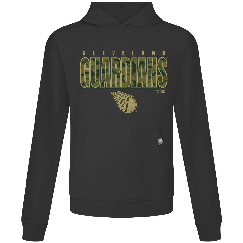 Cleveland Guardians Levelwear Relay Protect Pullover Hoodie - Black Hoodies