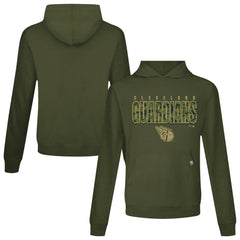 Cleveland Guardians Levelwear Relay Protect Pullover Hoodie - Green Hoodies