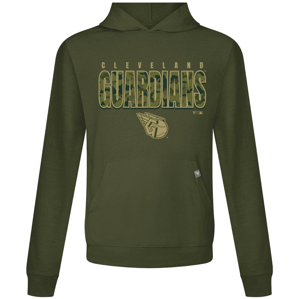 Cleveland Guardians Levelwear Relay Protect Pullover Hoodie - Green Hoodies