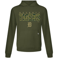 Detroit Tigers Levelwear Relay Protect Pullover Hoodie - Green Hoodies