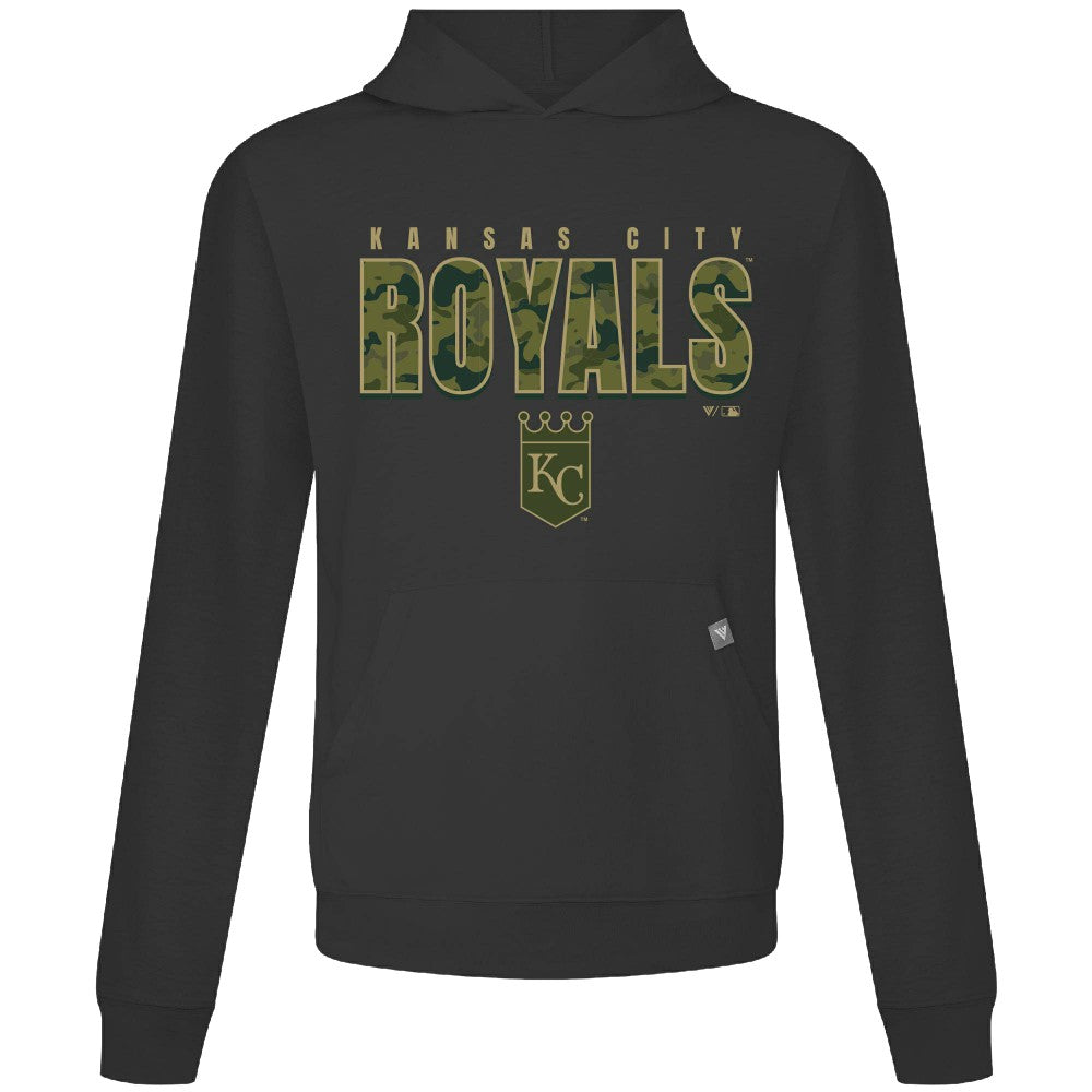 Kansas City Royals Levelwear Relay Protect Pullover Hoodie - Black Hoodies