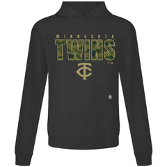 Minnesota Twins Levelwear Relay Protect Pullover Hoodie - Black Hoodies