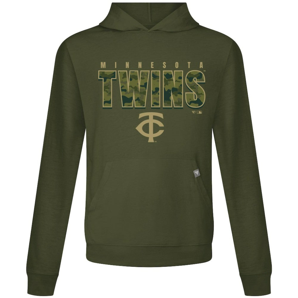 Minnesota Twins Levelwear Relay Protect Pullover Hoodie - Green Hoodies