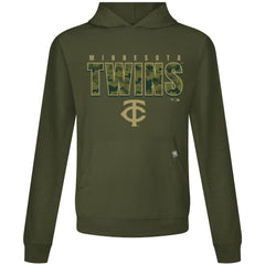 Minnesota Twins Levelwear Relay Protect Pullover Hoodie - Green Hoodies
