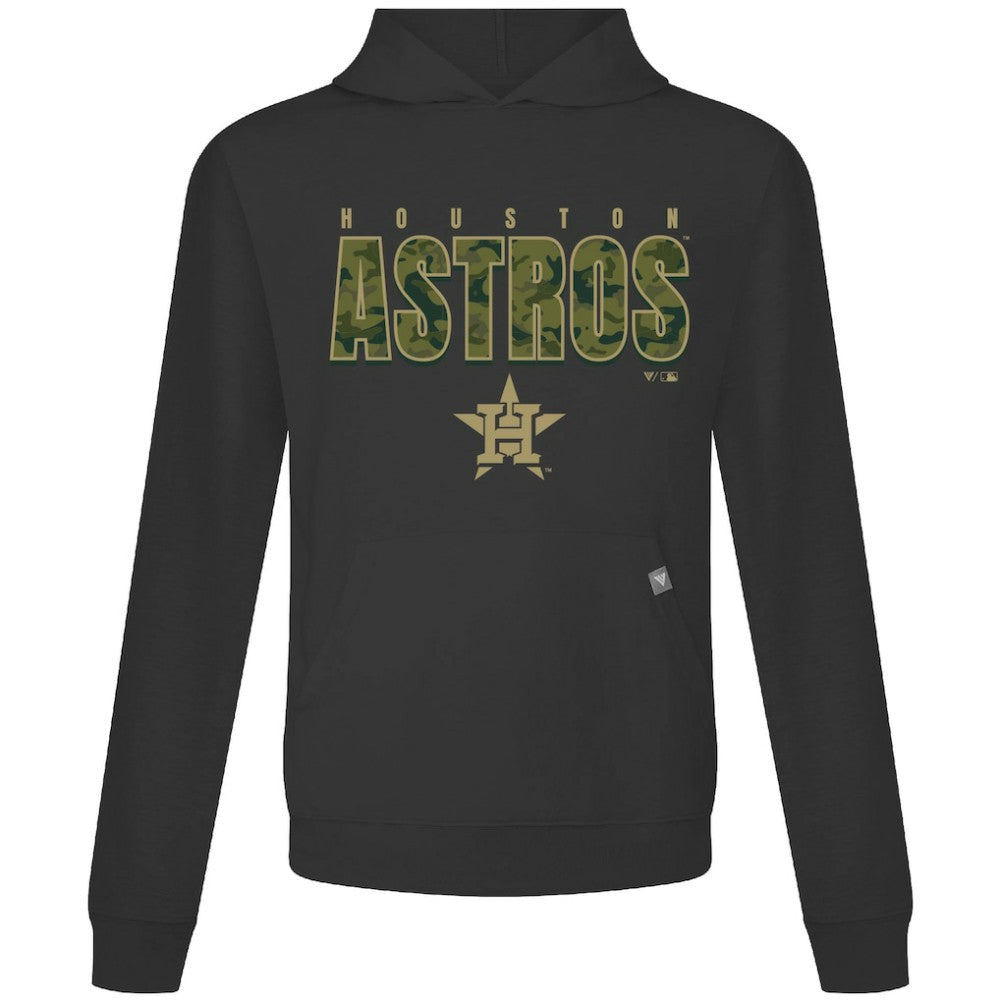 Houston Astros Levelwear Relay Protect Pullover Hoodie - Black Hoodies