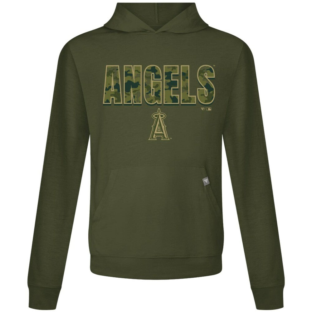 Los Angeles Angels Levelwear Relay Protect Pullover Hoodie - Green Hoodies