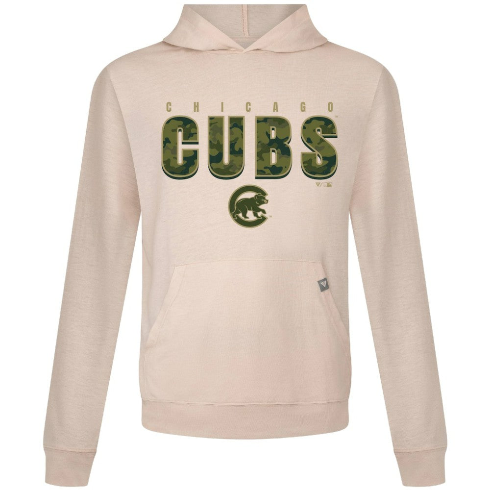 Chicago Cubs Levelwear Relay Protect Pullover Hoodie - Khaki Hoodies