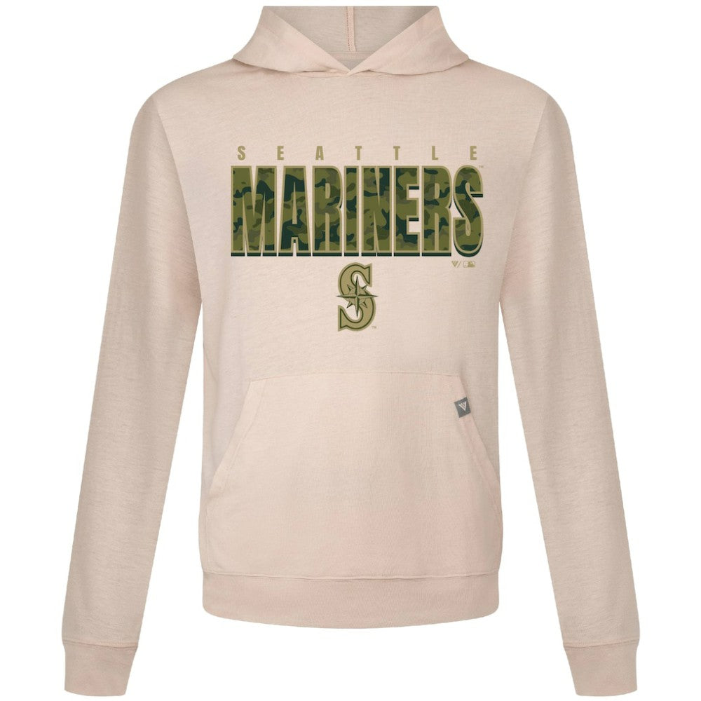 Seattle Mariners Levelwear Relay Protect Pullover Hoodie - Khaki Hoodies