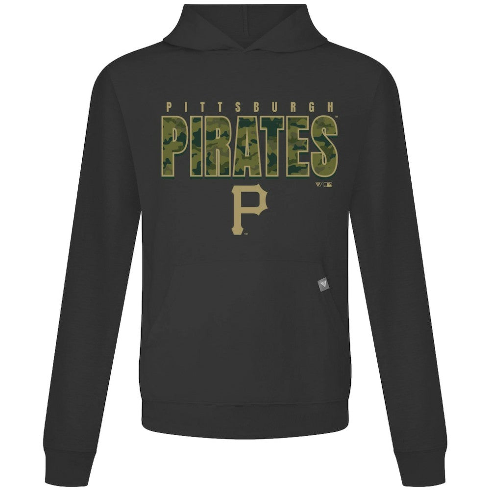 Pittsburgh Pirates Levelwear Relay Protect Pullover Hoodie - Black Hoodies
