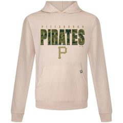Pittsburgh Pirates Levelwear Relay Protect Pullover Hoodie - Khaki Hoodies