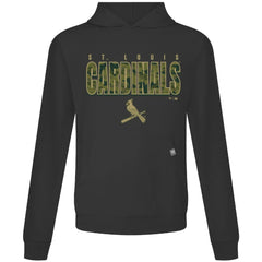 St. Louis Cardinals Levelwear Relay Protect Pullover Hoodie - Black Hoodies