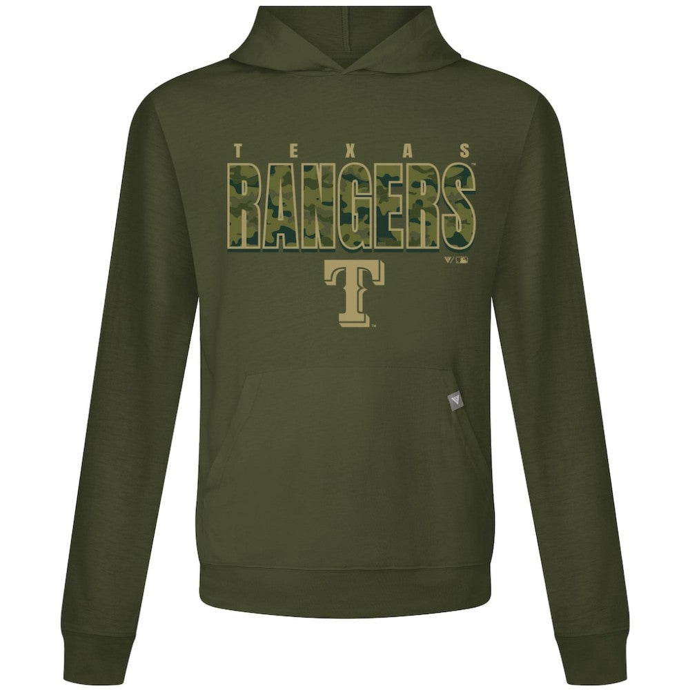 Texas Rangers Levelwear Relay Protect Pullover Hoodie - Green Hoodies