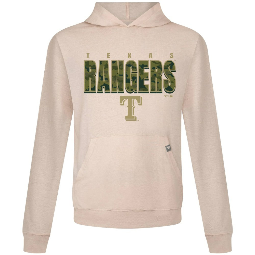 Texas Rangers Levelwear Relay Protect Pullover Hoodie - Khaki Hoodies