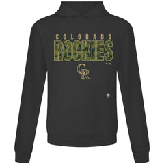 Colorado Rockies Levelwear Relay Protect Pullover Hoodie - Black Hoodies