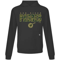 San Diego Padres Levelwear Relay Protect Pullover Hoodie - Black Hoodies