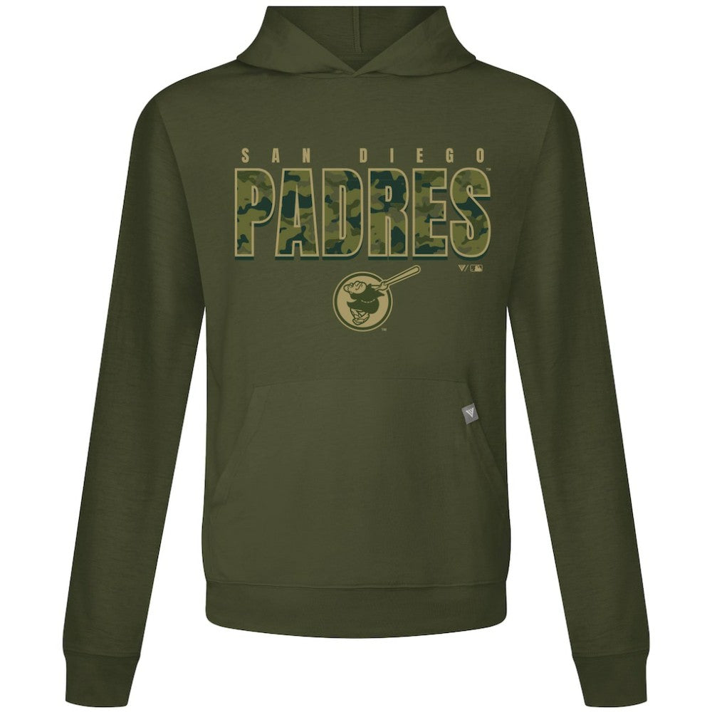 San Diego Padres Levelwear Relay Protect Pullover Hoodie - Green Hoodies