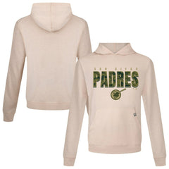 San Diego Padres Levelwear Relay Protect Pullover Hoodie - Khaki Hoodies