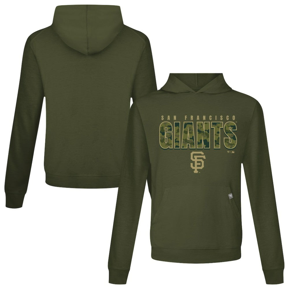San Francisco Giants Levelwear Relay Protect Pullover Hoodie - Green Hoodies