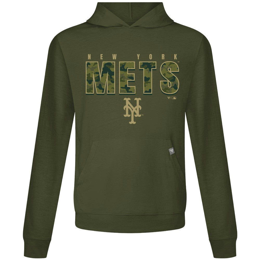 New York Mets Levelwear Relay Protect Pullover Hoodie - Green Hoodies