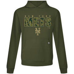 New York Mets Levelwear Relay Protect Pullover Hoodie - Green Hoodies