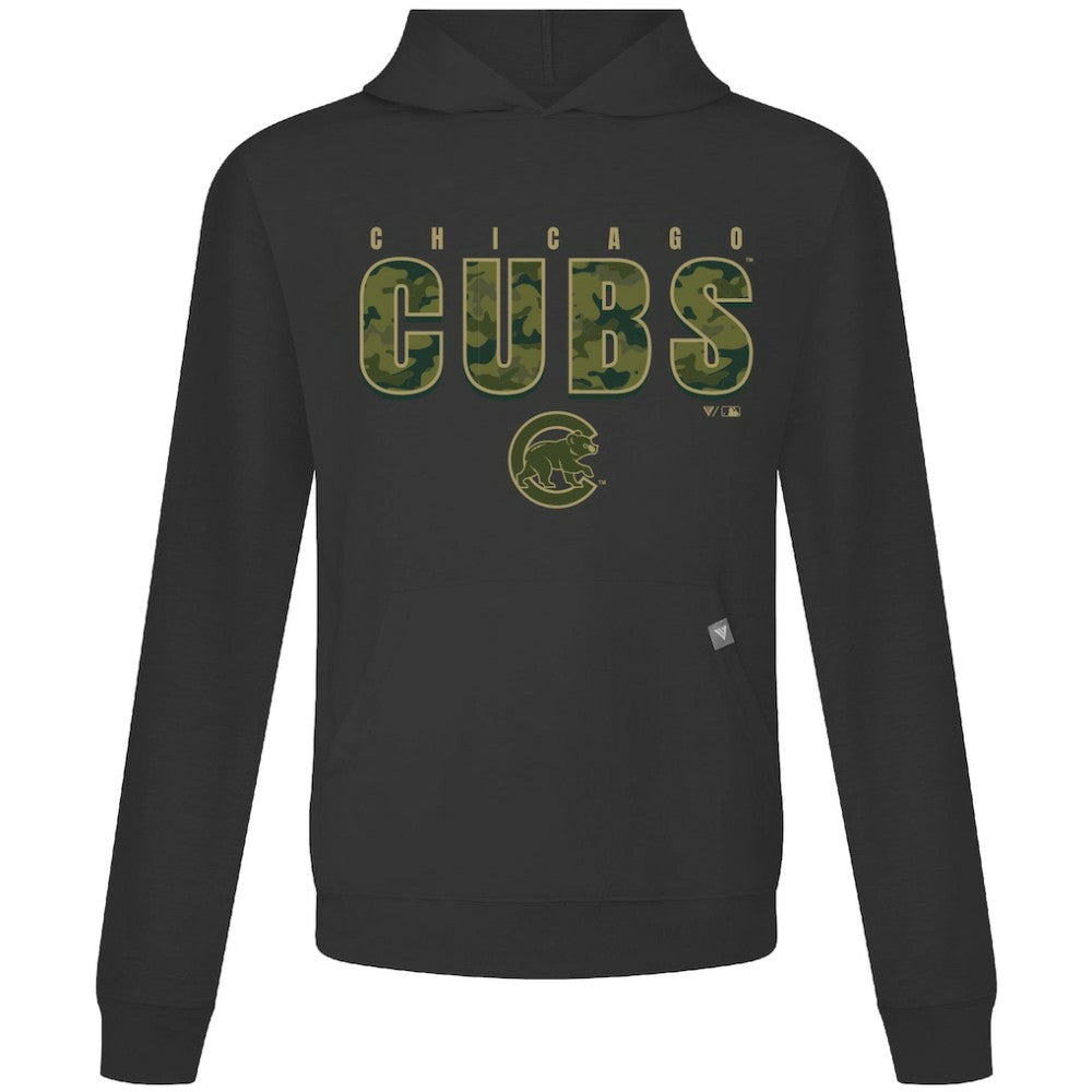 Chicago Cubs Levelwear Relay Protect Pullover Hoodie - Black Hoodies