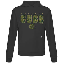 Chicago Cubs Levelwear Relay Protect Pullover Hoodie - Black Hoodies