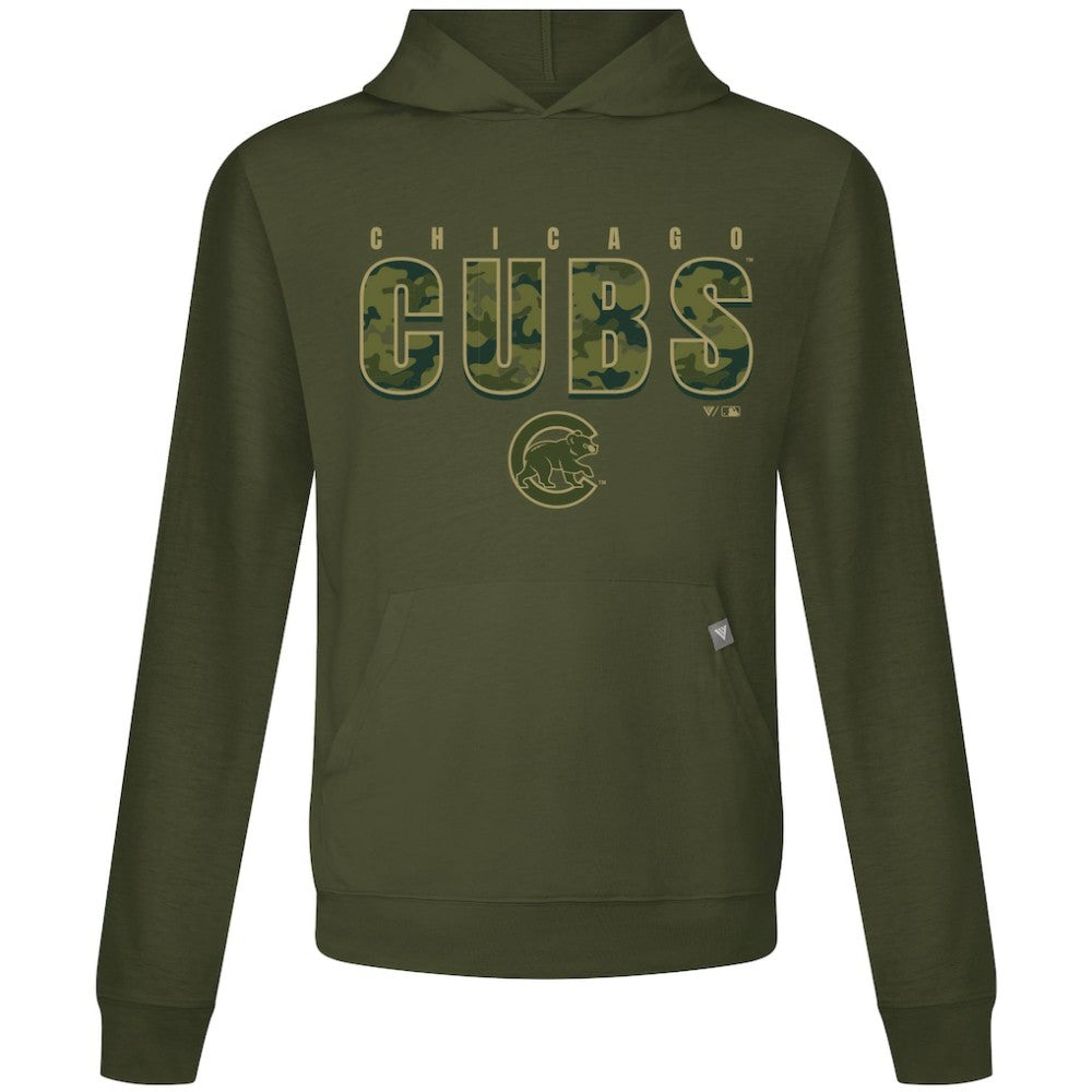 Chicago Cubs Levelwear Relay Protect Pullover Hoodie - Green Hoodies