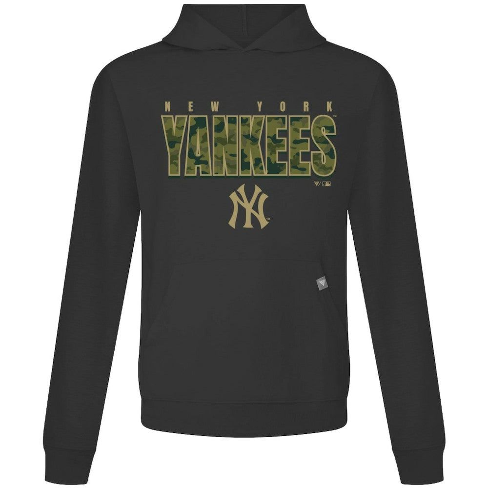New York Yankees Levelwear Relay Protect Pullover Hoodie - Black Hoodies