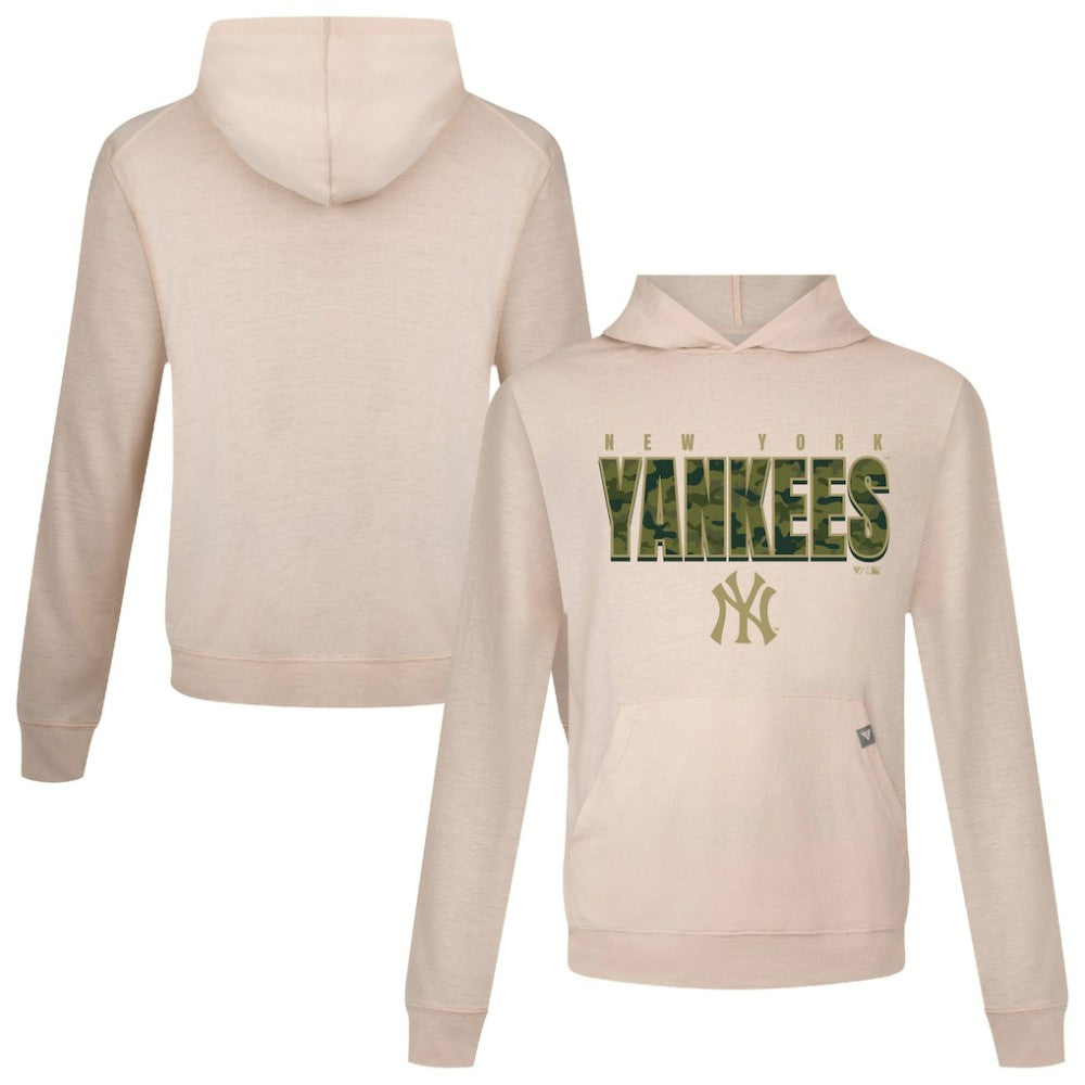 New York Yankees Levelwear Relay Protect Pullover Hoodie - Khaki Hoodies