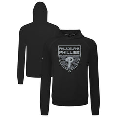 Philadelphia Phillies Levelwear Mandate Buckler Tri-Blend Pullover Hoodie - Black Hoodies