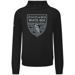 Chicago White Sox Levelwear Mandate Buckler Tri-Blend Pullover Hoodie - Black Hoodies