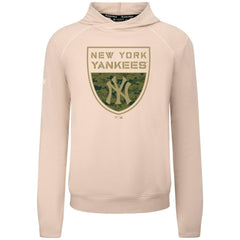 New York Yankees Levelwear Mandate Buckler Tri-Blend Pullover Hoodie - Khaki Hoodies
