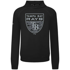 Tampa Bay Rays Levelwear Mandate Buckler Tri-Blend Pullover Hoodie - Black Hoodies