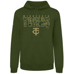 Minnesota Twins Levelwear Podium Protect Pullover Hoodie - Green Hoodies