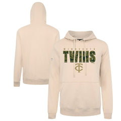 Minnesota Twins Levelwear Podium Protect Pullover Hoodie - Khaki Hoodies