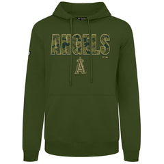 Los Angeles Angels Levelwear Podium Protect Pullover Hoodie - Green Hoodies