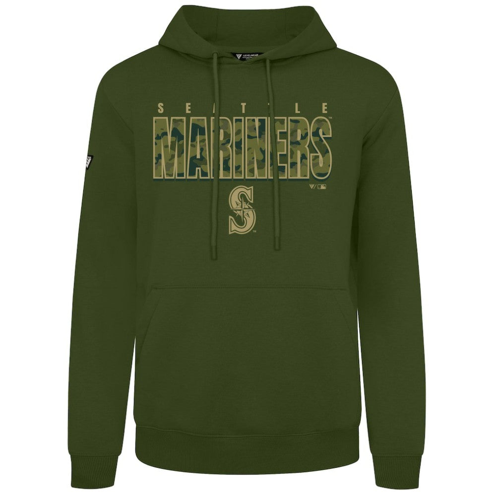 Seattle Mariners Levelwear Podium Protect Pullover Hoodie - Green Hoodies