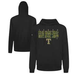 Texas Rangers Levelwear Podium Protect Pullover Hoodie - Black Hoodies