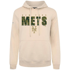 New York Mets Levelwear Podium Protect Pullover Hoodie - Khaki Hoodies