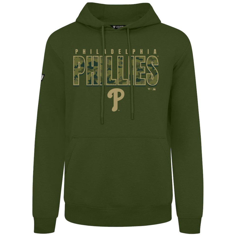 Philadelphia Phillies Levelwear Podium Protect Pullover Hoodie - Green Hoodies