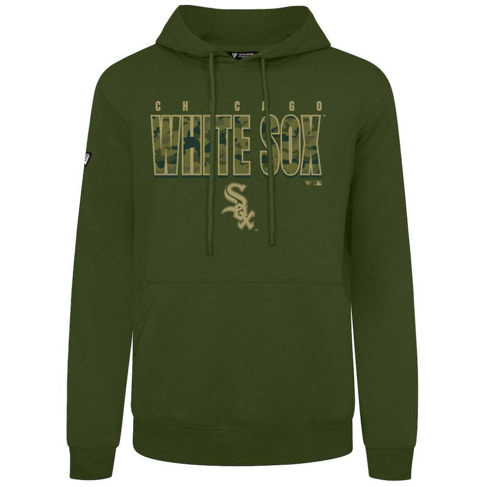 Chicago White Sox Levelwear Podium Protect Pullover Hoodie - Green Hoodies