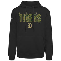 Detroit Tigers Levelwear Podium Protect Pullover Hoodie - Black Hoodies