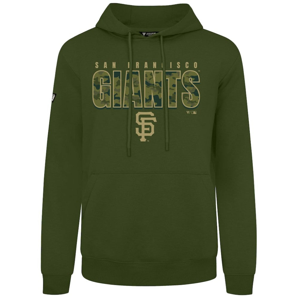 San Francisco Giants Levelwear Podium Protect Pullover Hoodie - Green Hoodies