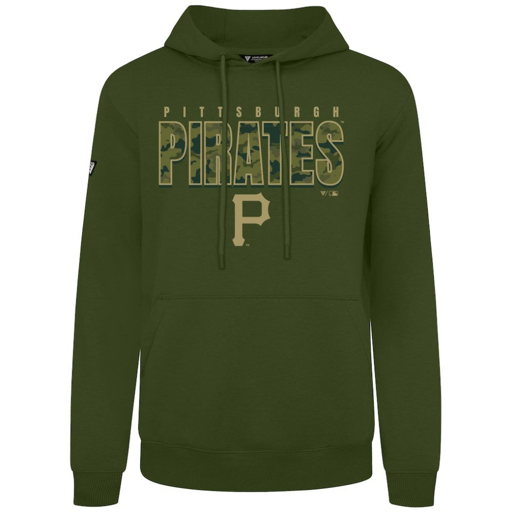 Pittsburgh Pirates Levelwear Podium Protect Pullover Hoodie - Green Hoodies