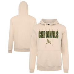 St. Louis Cardinals Levelwear Podium Protect Pullover Hoodie - Khaki Hoodies