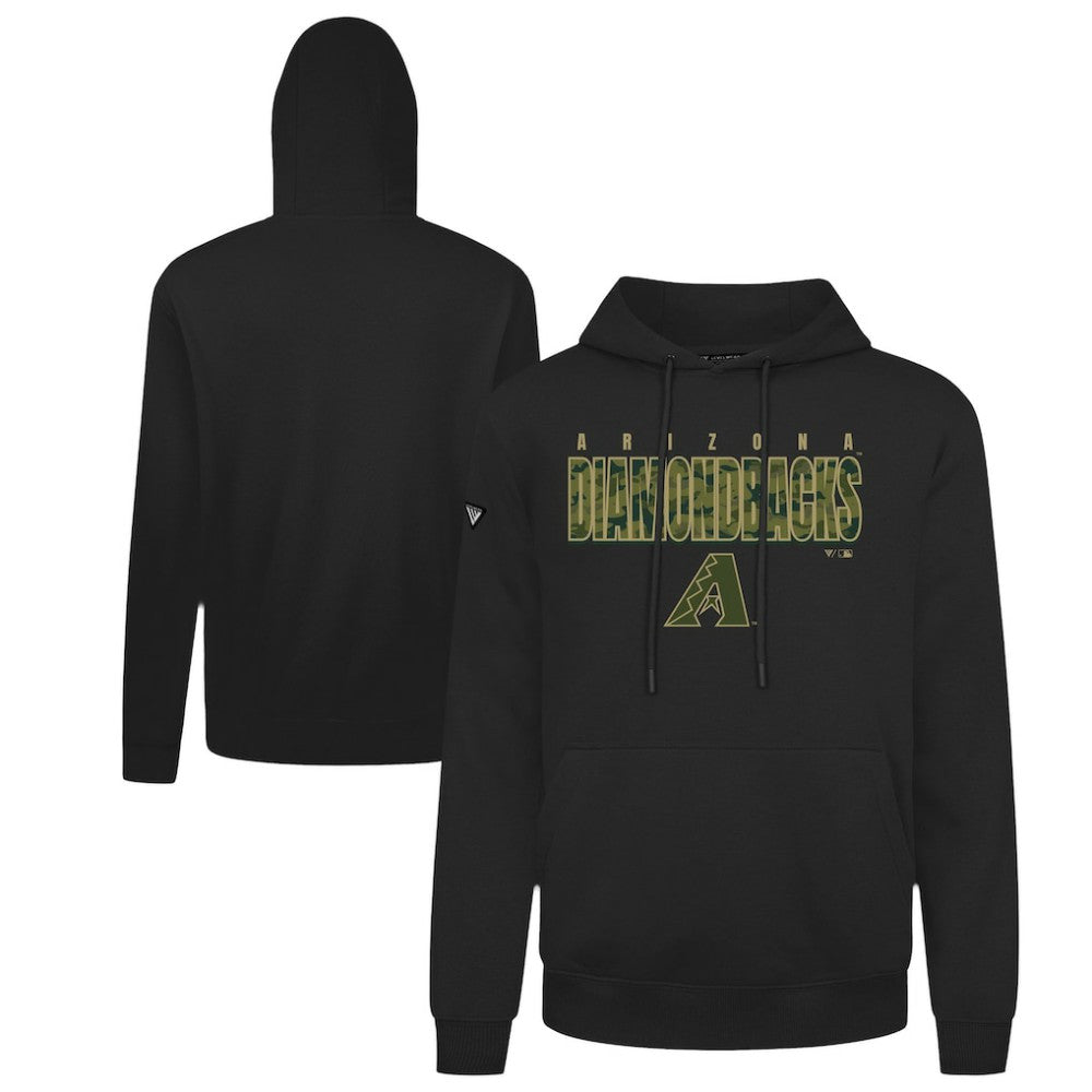 Arizona Diamondbacks Levelwear Podium Protect Pullover Hoodie - Black Hoodies